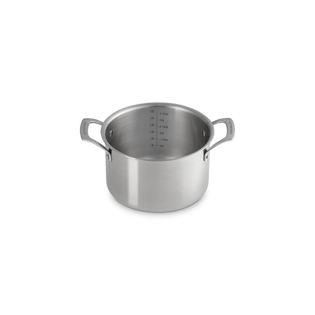 Essential Stainless Steel Stockpot with Lid, view 4