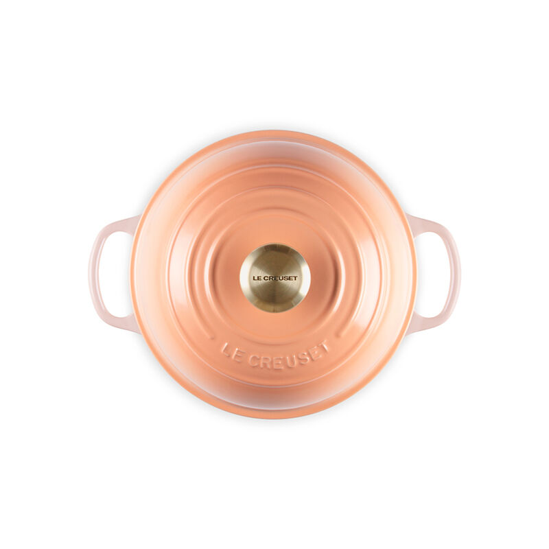 LE CREUSET PECHE PEACH 丸型ホーロー鍋 箱付き ジューシーな桃の果実感あふれる新色「ペッシュ」が登場 ｜ル