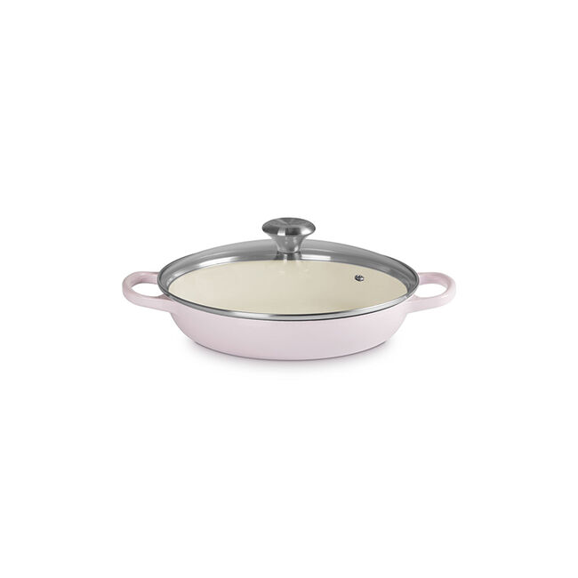 Enameled Cast Iron Signature Round Braiser with Glass Lid, view 4