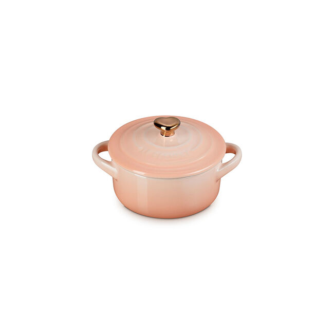 Mini Cocotte with Gold Heart Knob, view 7