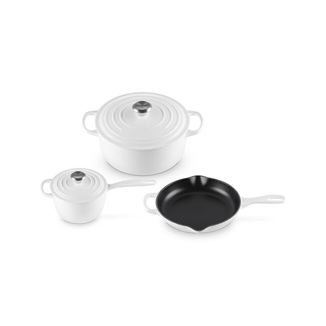 Signature Enameled Cast Iron 5-Piece Cookware Set, view 14