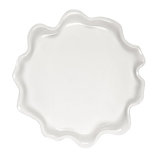 Iris Collection Serving PlatterWhite, view 4