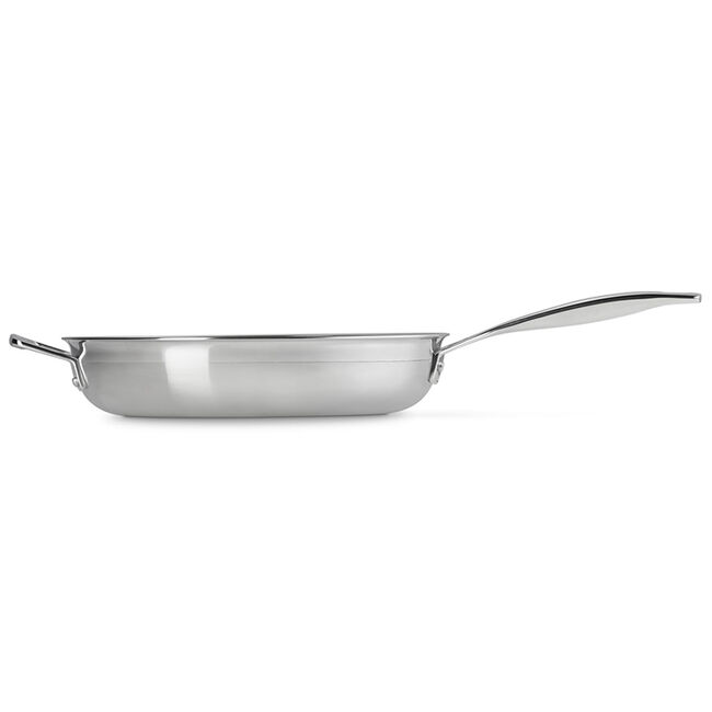 Classic Stainless Steel Round Frying Pan, view 5