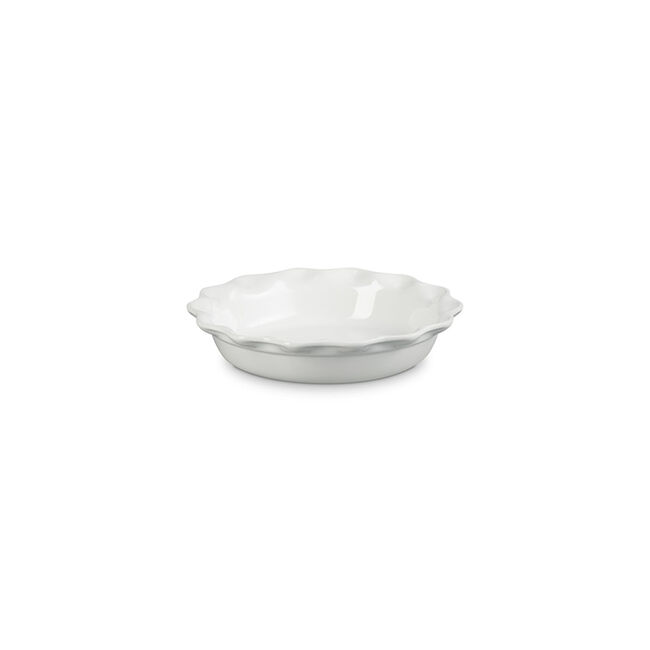 Heritage Fluted Pie DishWhite, view 2