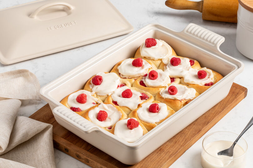 Raspberry Cream Brioche Rolls | Le Creuset®