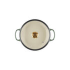 Enameled Cast Iron Signature Round Braiser with Glass LidThyme
