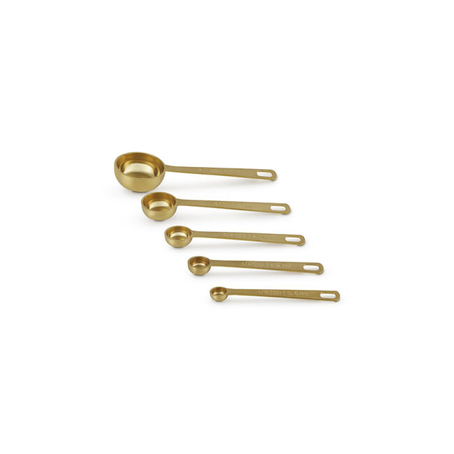 Gold 5-Piece Measuring Spoon Set, view 3
