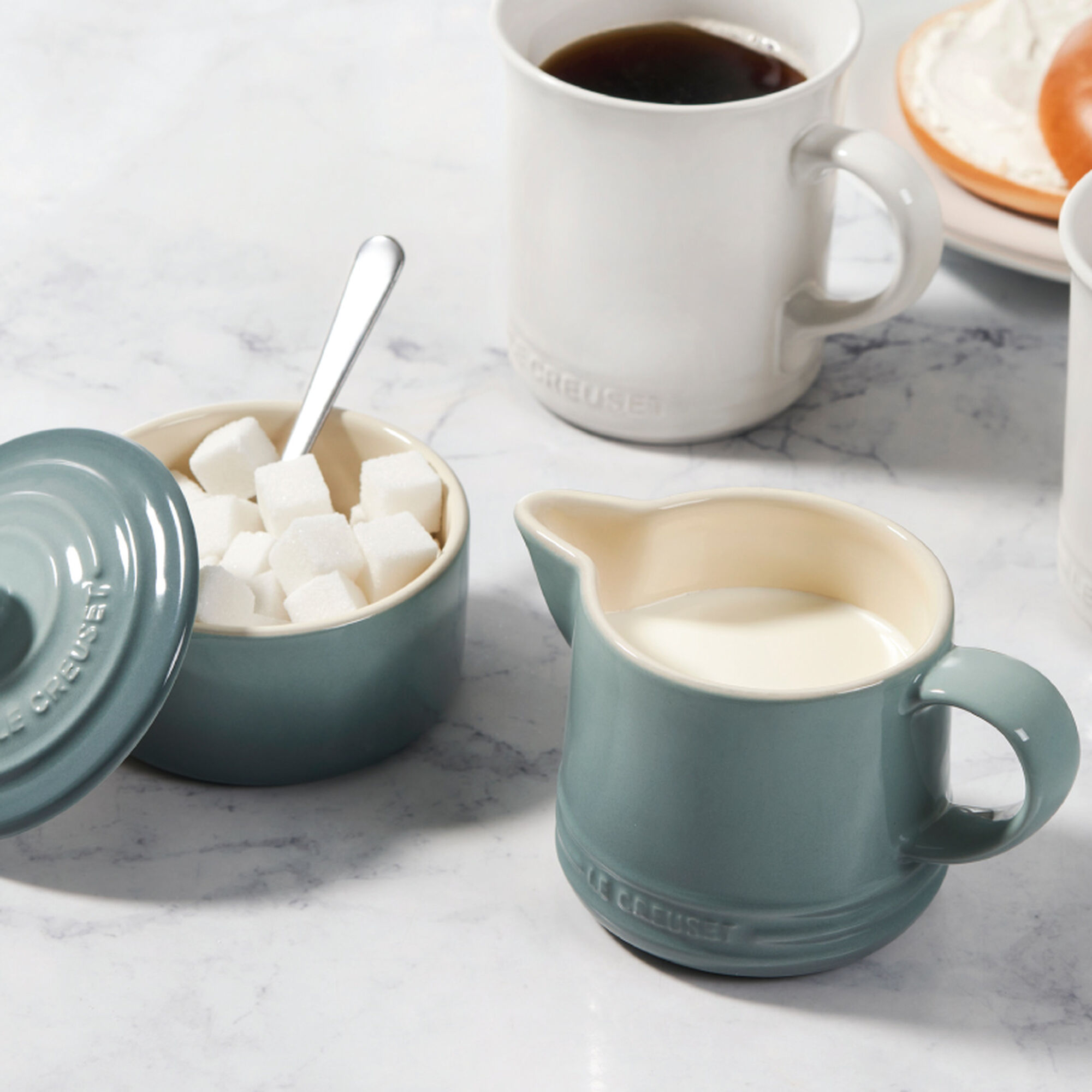 Signature Cream and Sugar Set - Sea Salt
