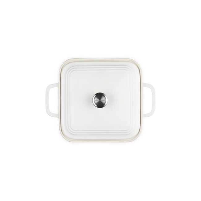 San Francisco Square CasseroleMatte White, view 4