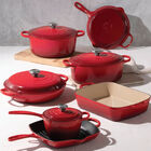 Signature Enameled Cast Iron 7-Piece Cookware Set