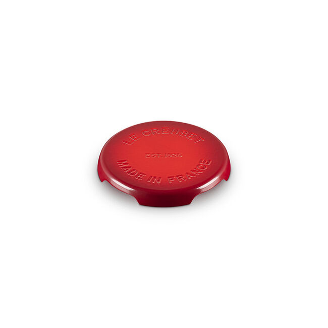 Enameled Cast Iron Signature TrivetCerise, view 2