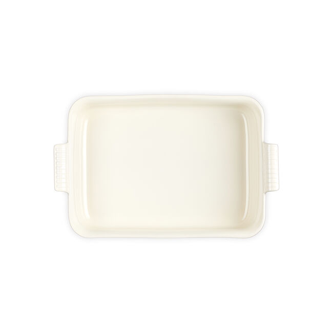 Heritage Deep Rectangular Lasagna DishMatte White, view 6