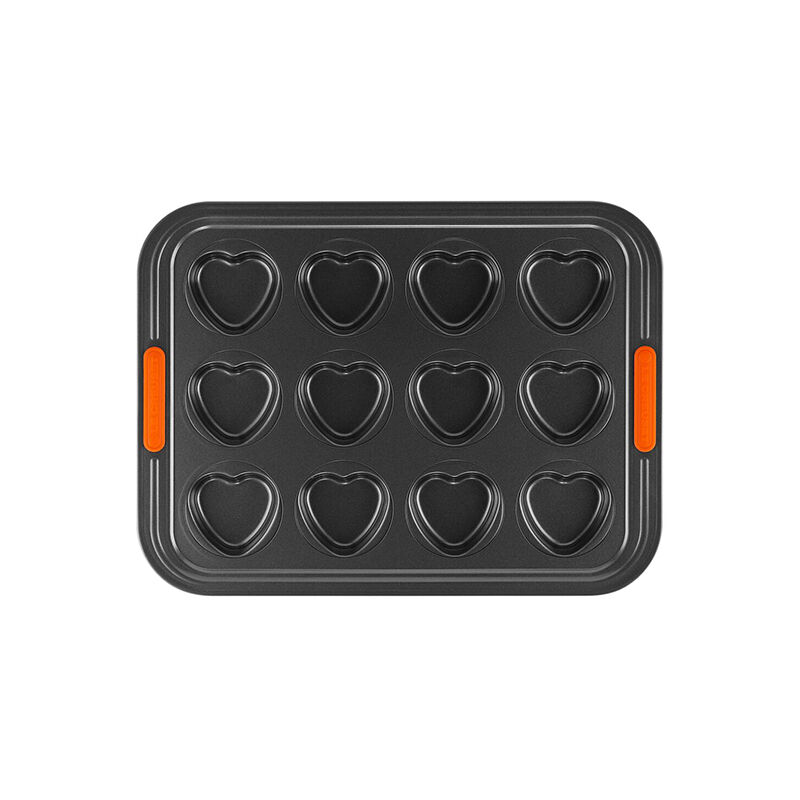 Non-stick Metal Bakeware 12-Cup Heart Cakelet Pan | Le Creuset®