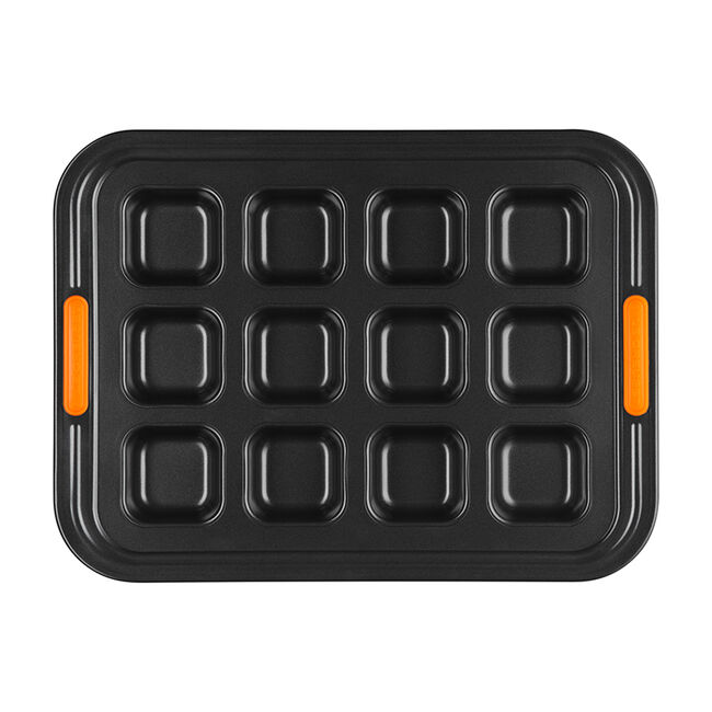 Non-stick Metal Bakeware 12-Cup Brownie Pan, view 8