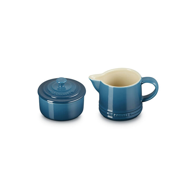 Signature Cream and Sugar SetDeep Teal, view 3