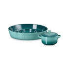 Signature Oval Chip and Dip Platter and Mini Round Cocotte Set