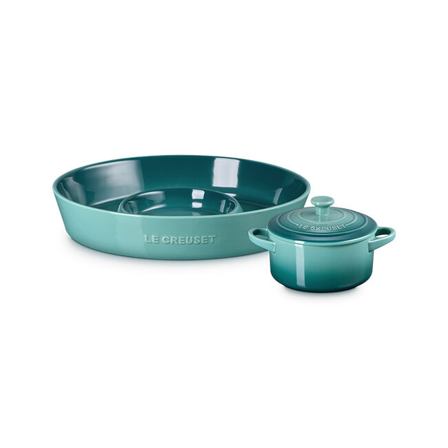 Signature Oval Chip and Dip Platter and Mini Round Cocotte Set, view 4