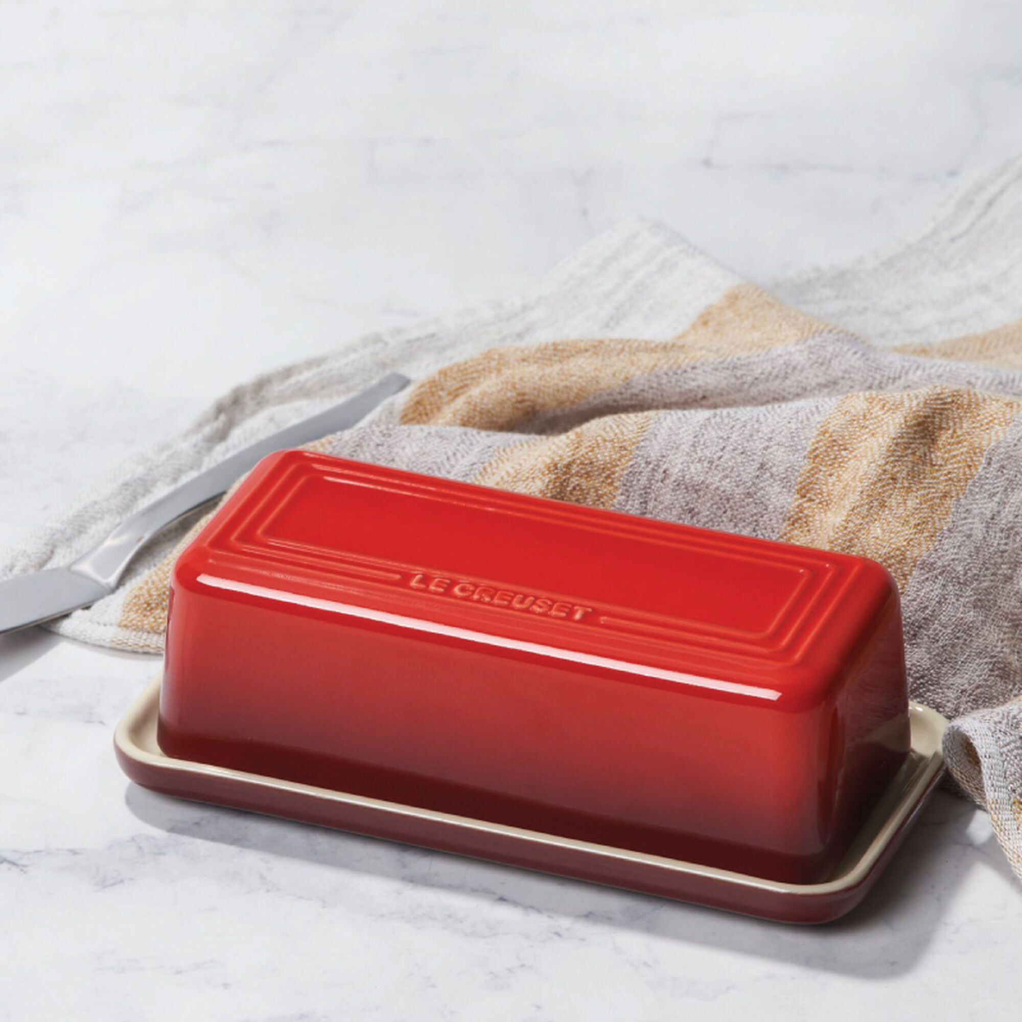 Signature Butter Dish - Cerise