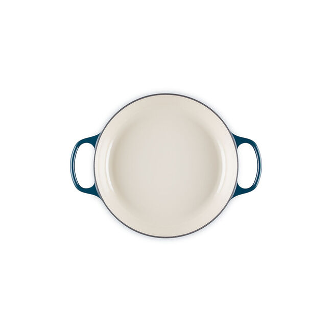 Enameled Cast Iron Signature Round Braiser with Glass LidAgave, view 4