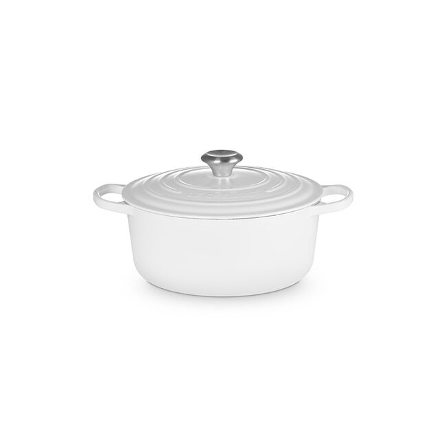 Signature Round Dutch OvenWhite, view 3