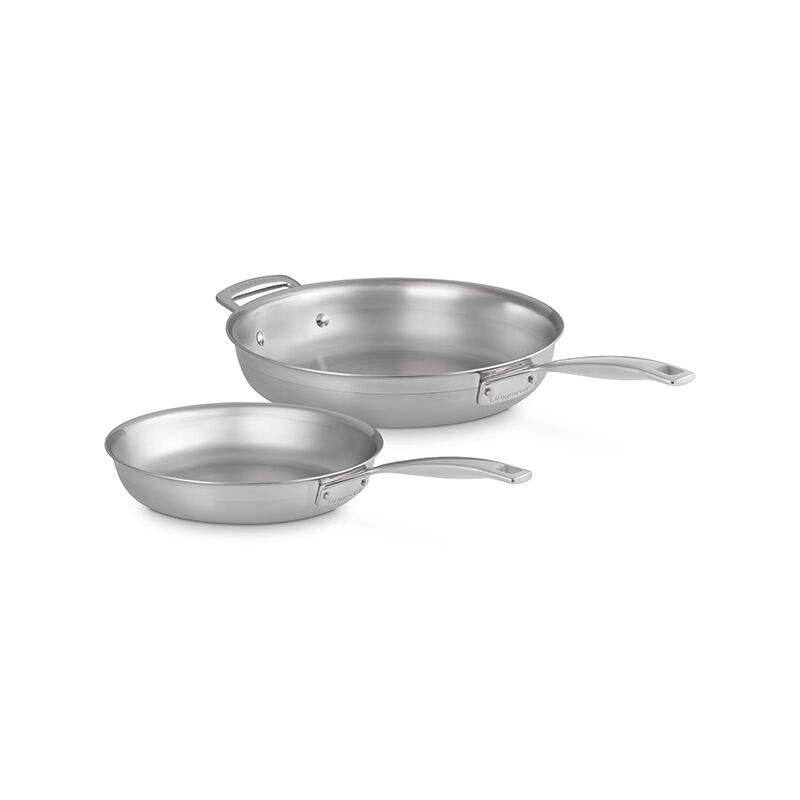 調理器具 Le Creuset 2 Piece Cookware Set Classic Stainless Steel 2-Piece Frying Pan Set | Le Creuset®