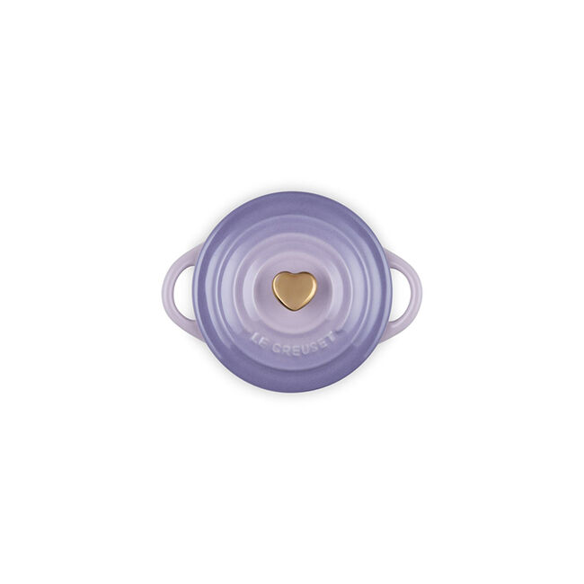 Mini Round Cocotte with Gold Heart KnobProvence, view 5