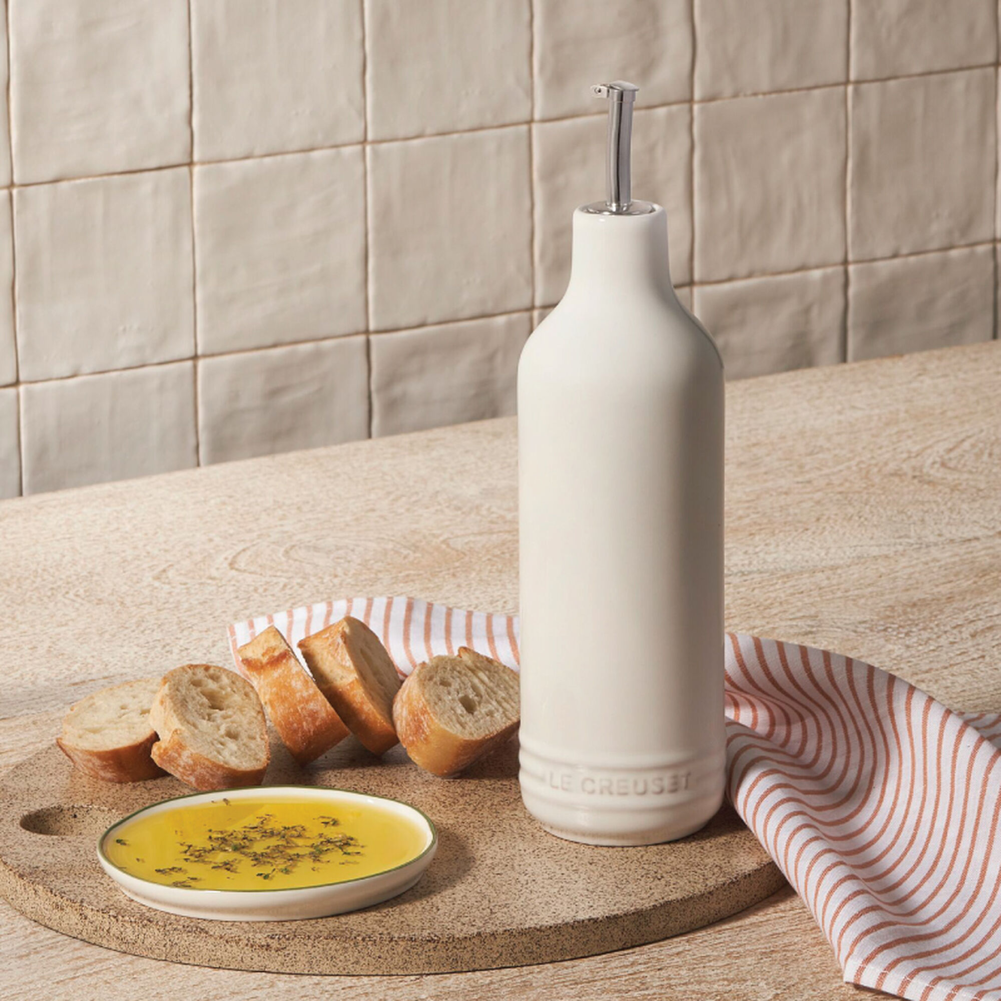 Signature Oil Cruet - White
