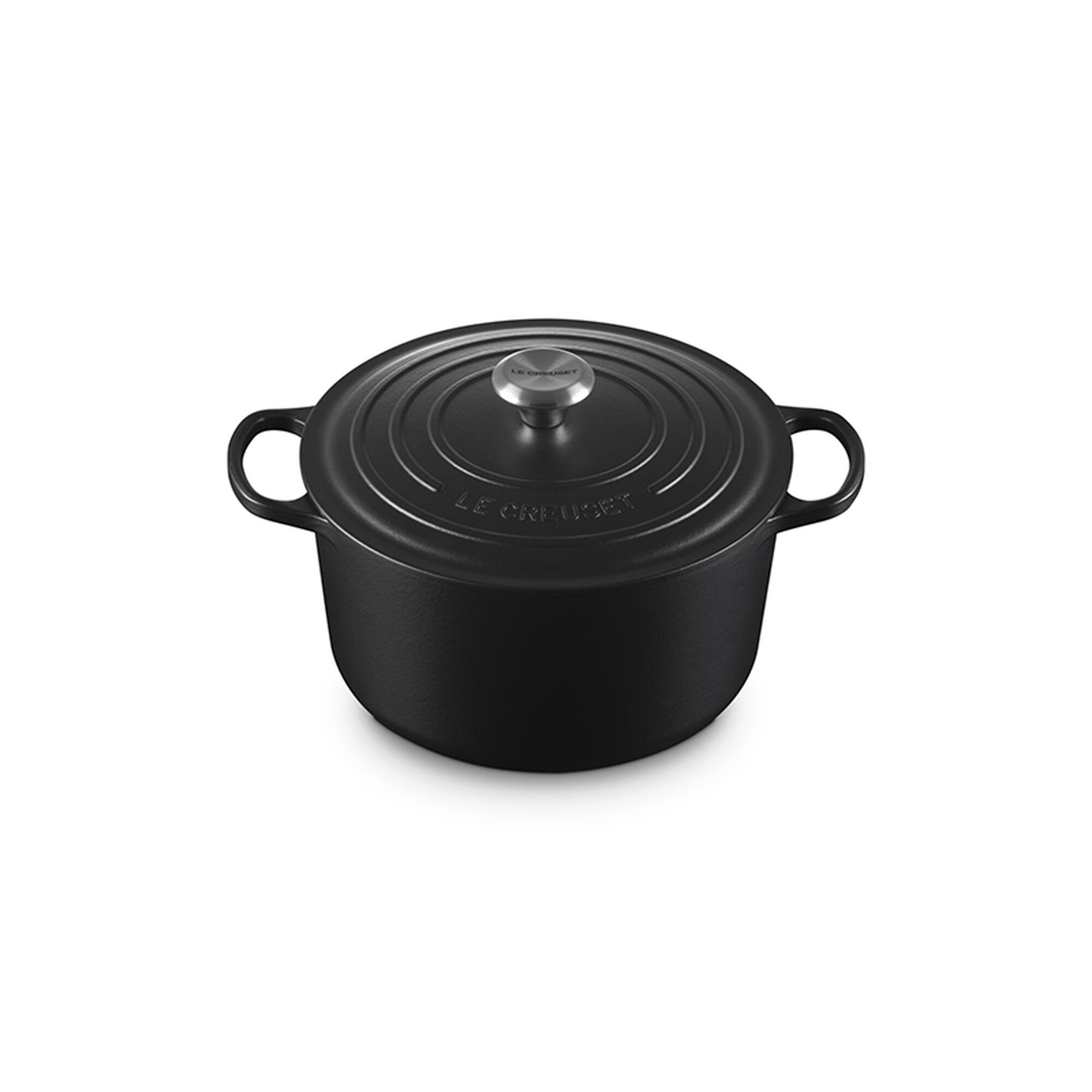Signature Round Deep Oven - Color: Licorice (Black)