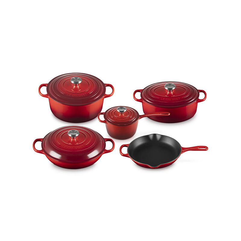 LE CREUSET 食器セット 9点セット 新品　専用です Signature Enameled Cast Iron 9-Piece Cookware Set | Le Creuset®