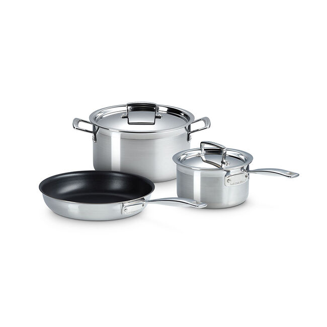 Classic Stainless Steel 5-Piece Cookware Set, view 2