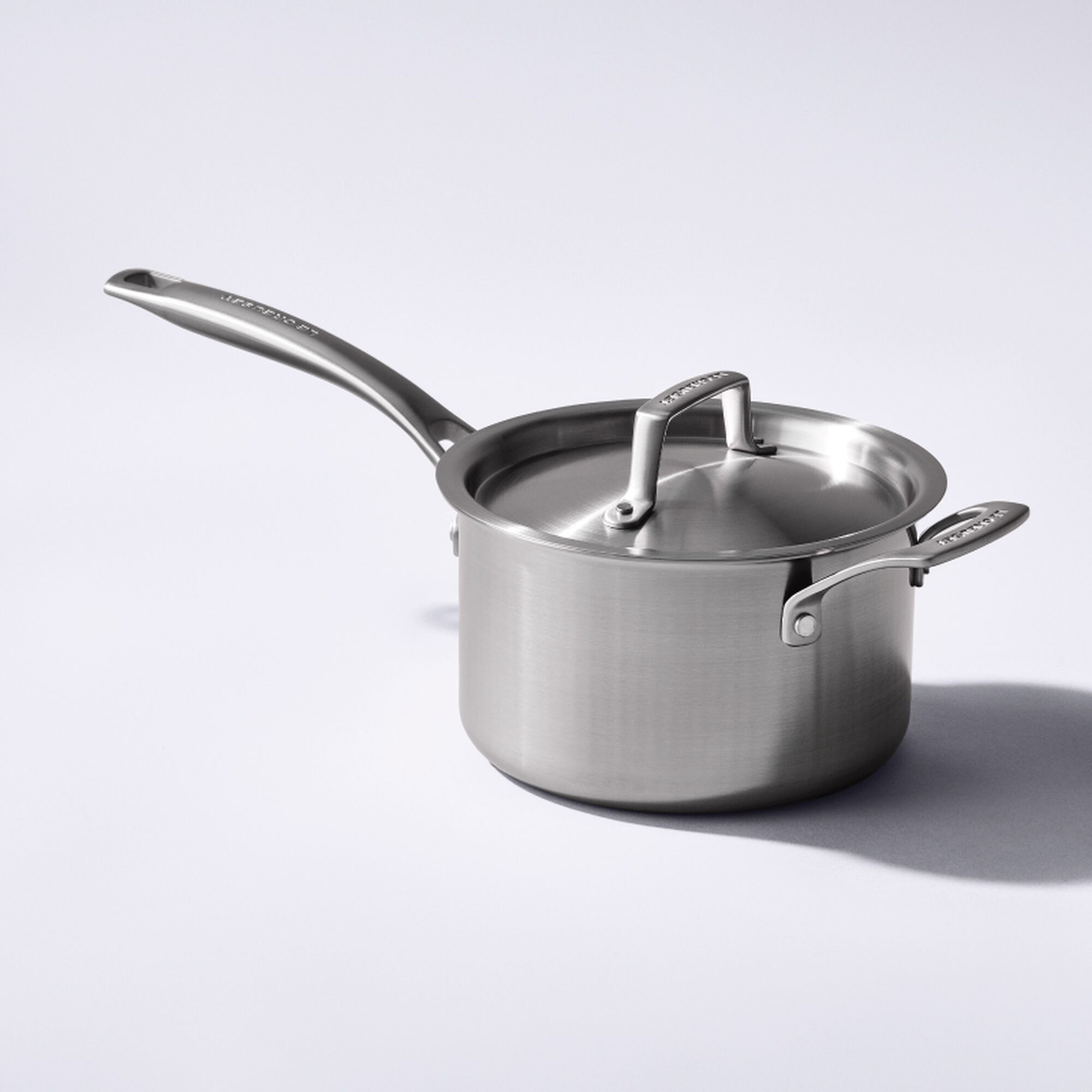 Essential Stainless Steel Saucepan with Lid - 3 qt.