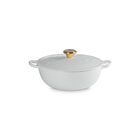 Holly Collection Traditional Round Chef’s OvenMatte White
