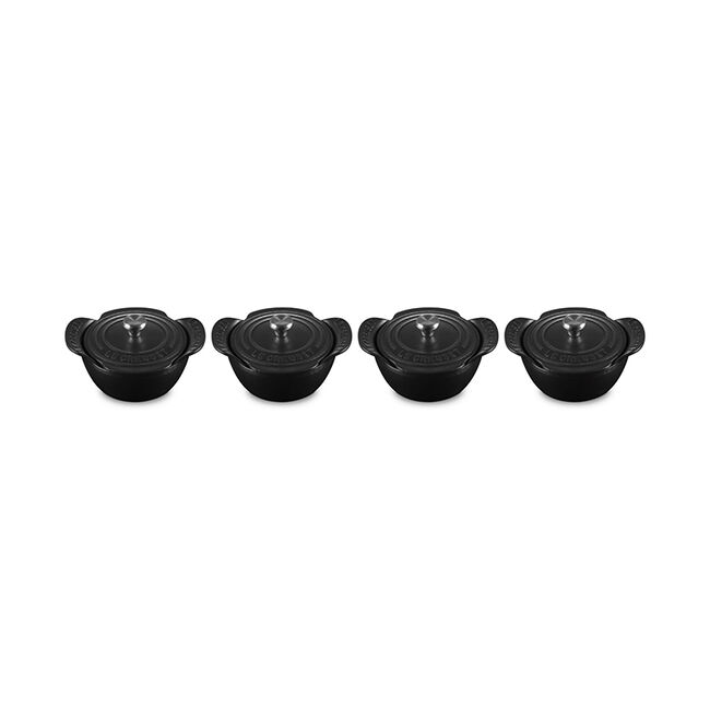 Gourmand Collection Cocotte with Lid, Set of 4, view 6