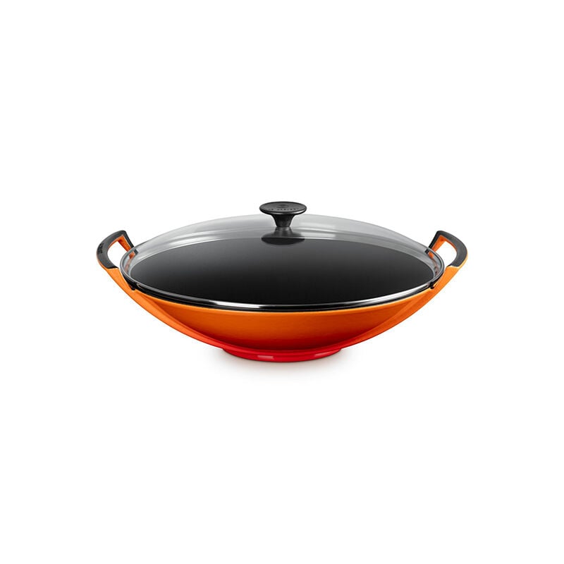 Traditional Cast Iron Wok with Glass Lid | Le Creuset®