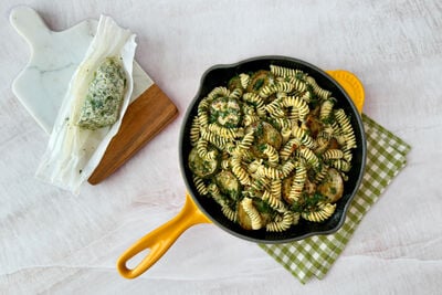 Pasta with Herb Butter and Sautéed Vegetables Pasta with Herb Butter and Sautéed Vegetables
