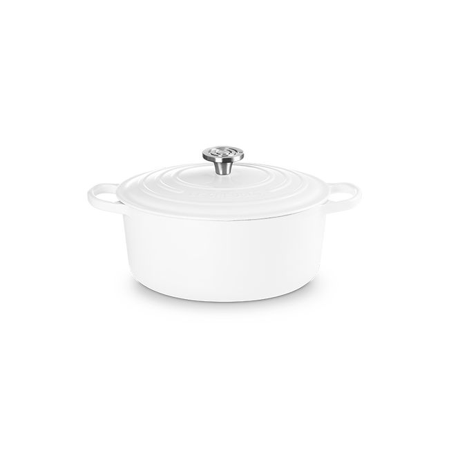 Signature Round Dutch OvenWhite, view 2