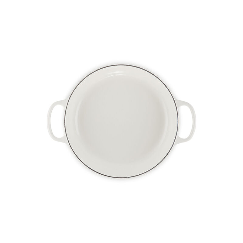 Le Creuset 3.5 Qt. White Braiser - Thumbnail 2