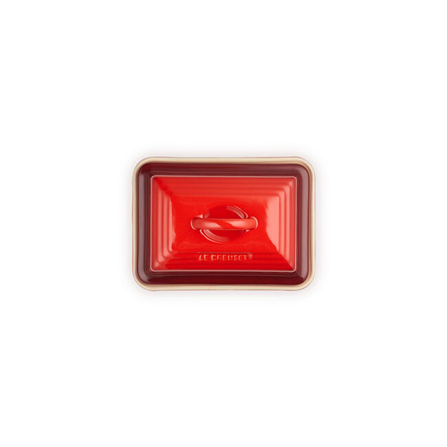 European Butter DishCerise, view 6