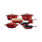 Signature Enameled Cast Iron 11-Piece Ultimate Cookware Set