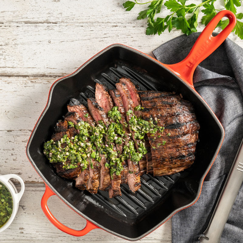 le creuset signature square skillet grill