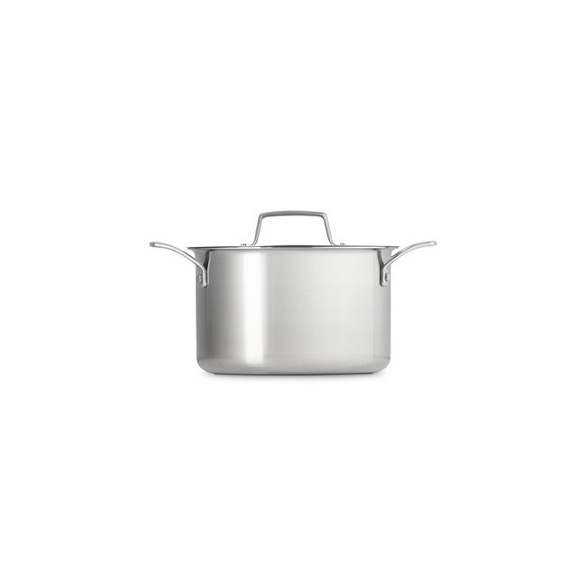 Essential Stainless Steel Stockpot with Lid, view 5