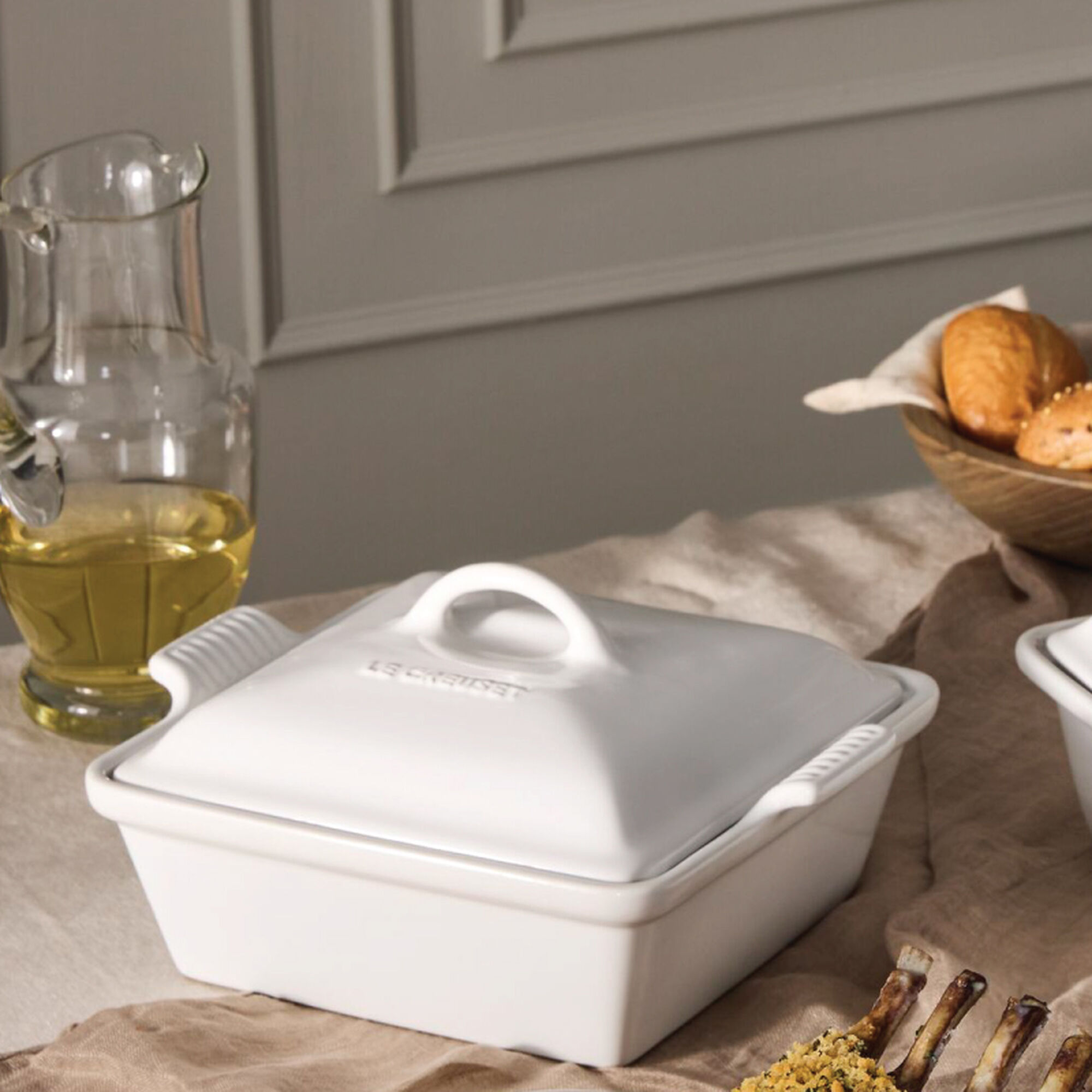 Le Creuset - Heritage Square Casserole - White