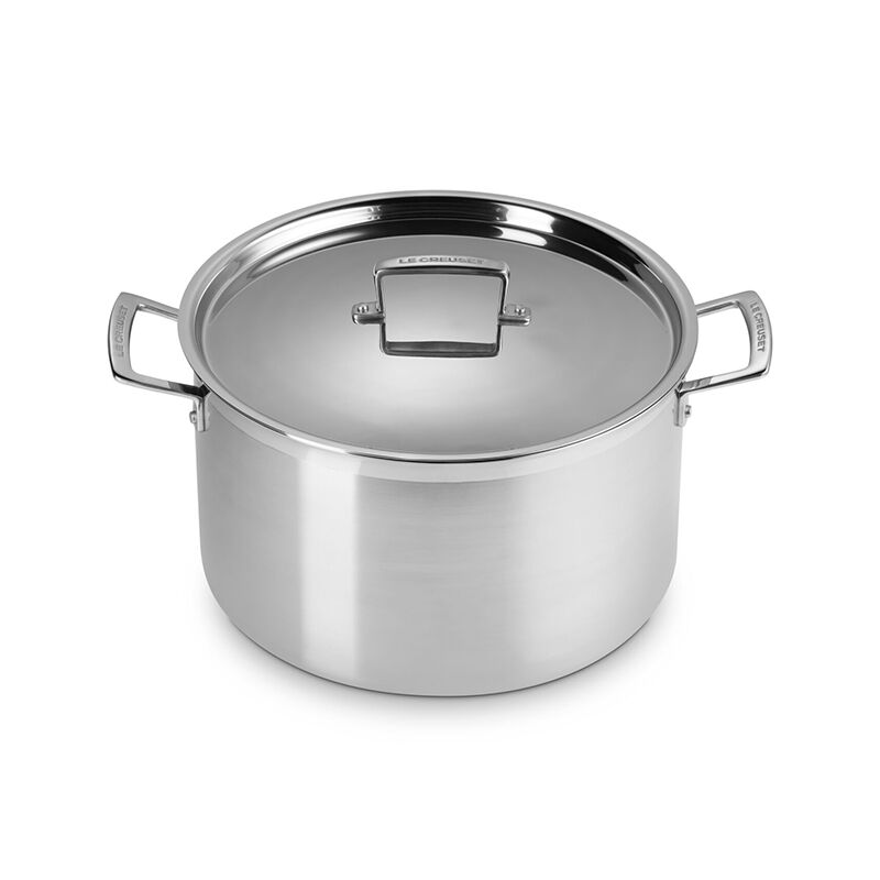 Le Creuset Stainless Steel Classic 3-Ply Stockpot, 10qt
