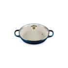 Enameled Cast Iron Signature Round Braiser with Glass LidAgave