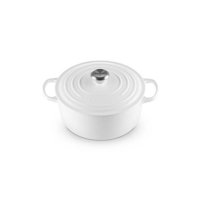 Signature Round Dutch OvenWhite, view 2