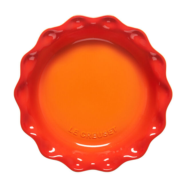 Heritage Fluted Pie DishFlame, view 2