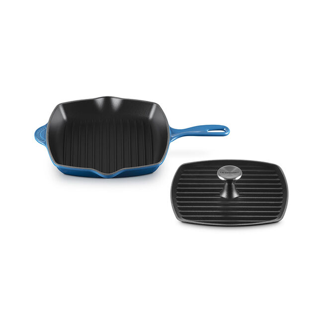 Traditional Square Skillet Grill and Panini Press Set, view 6