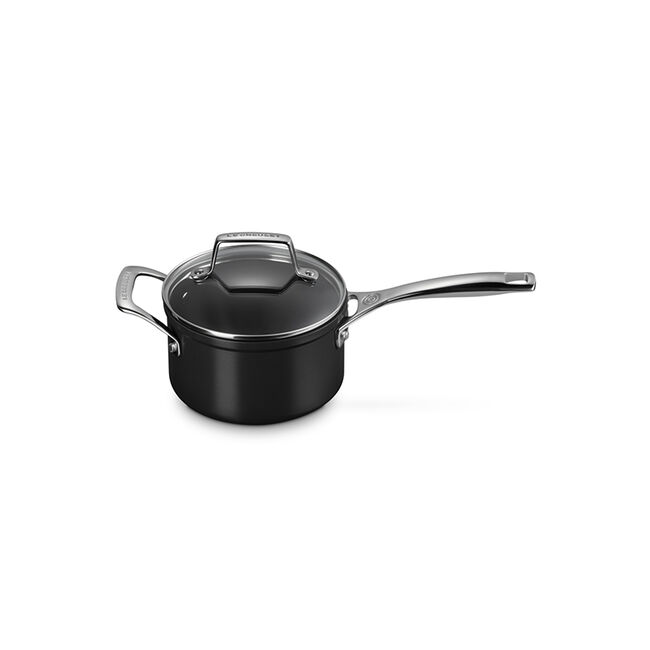 Essential Non-stick Ceramic Saucepan with Glass Lid, view 5