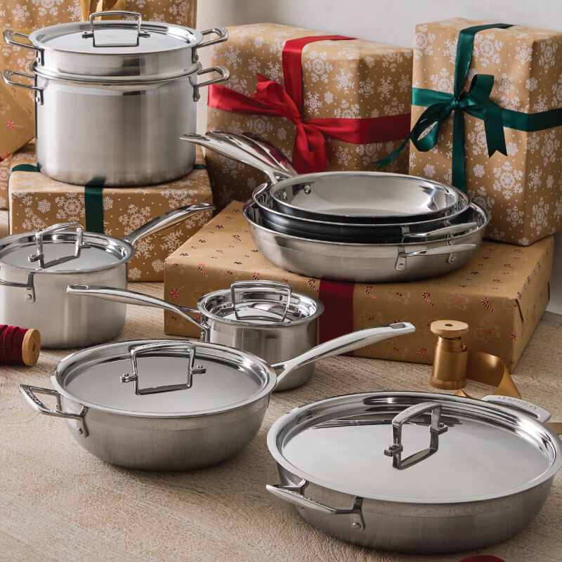 Classic Stainless Steel 14-Piece Cookware Set | Le Creuset®
