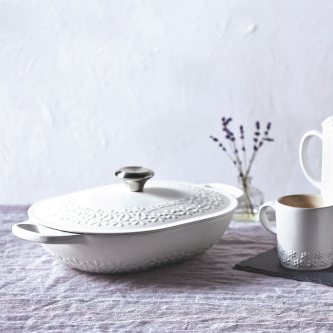 Fleur Collection Signature Oval Casserole, view 1